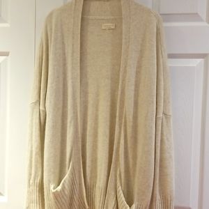 ARURE SKIES  ARITZIA  CASHMERE ANGARA BLEND OPEN FRONT CARDIGAN SWEATER
